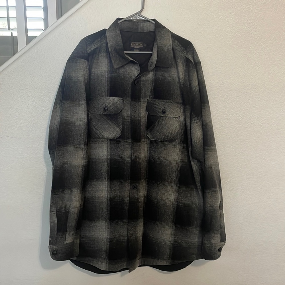 Mens Pendleton shirt jacket. 2xl tall
